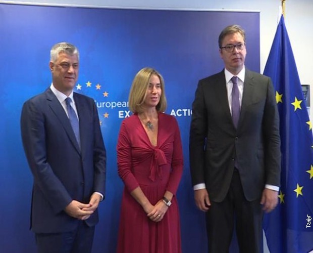Thaci-Mogherini-Vucic
